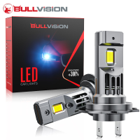 Bullvision 9005/HB3 lampen, 6000 K koelwit ledlicht, 10000 lm helderder, 12 V ledlamp voor automistlamp, 1:1 formaat lampen, aansluiten en gebruiken, verpakking van 2