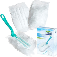 Duster PP schoonmaakgereedschap met 3 navullingen   Wit