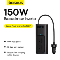 Baseus Pro stroomomvormer 150 W (220 V CN/EU)   zwart