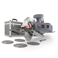 Powerplus Cirkelzaag POWESET4 met Aluminium Koffer, 1200 W, 65 mm Zaagcapaciteit