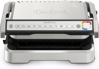 Tefal OptiGrill 2 in 1 intelligente contactgrill en barbecue | 9 automatische programma's | gaarheidsniveau indicator | opent 180° tot volledige barbecue | 4 temperatuurstanden | vaatwasmachinebestendige platen | 2100 W | GC772D