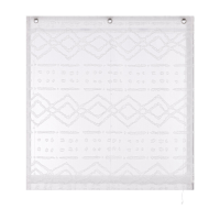 Joyswahl Jaloeziegordijnen met jacquardstructuur, geometrisch, met V haak, 1 gordijnpaneel, wit, B x H 45 x 130 cm