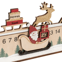 Feeric Lights & Christmas houten adventsmaat   rood, 40 cm