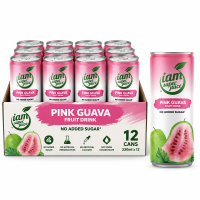 I am Super Juice roze guave 330 ml × 12   zonder toegevoegde suikers