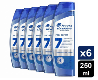 Head & Shoulders Pro Expert 7 Hardnekkige Roos Antiroos Shampoo 6 x 250 ml (6 Pack)