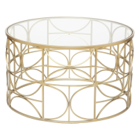 Atmosphera Artifice Salontafel   Goud, diameter 71 cm, hoogte 41 cm