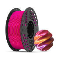 CAILAB 3D printerfilament PLA zijde driekleurig   rood ,  goud en paars