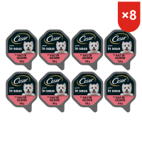 Cesar premium hondenvoer kalkoen & kalfsvlees eiwitrijk 150 g * 8