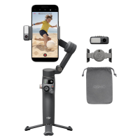 【Terug naar school】DJI Osmo Mobile 7P, 3 assige telefoon gimbal stabilisator voor iPhone en Android, met natuurlijke tracking, verlichting, snelle start, één tik bewerking, ingebouwde verlengstang en statief. Tot 10 uur gebruiksduur en telefoon oplaadfunc