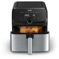 Tefal EY855D Easy Fry Airfryer   4,2 liter inhoud   1500 W vermogen   Digitale bediening   8 kookprogramma's