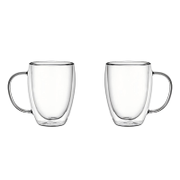 Dubbelwandig glas 450 ml 2 stuks