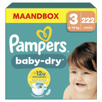 Pampers Baby Dry Luiers Maat 3 – Maandbox 222 Luiers