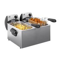Fritel Friteuse FR 1355 Duo   Dubbele friteuse/dubbele frituurpan   2 x 3 L   2 x 2200 W   Antistofdeksel   Voor 2 tot 8 personen   Alleen voor olie