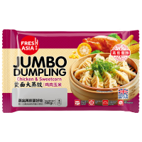 FRESHASIA Jumbo Dumpling kip en zoete maïs 600 g