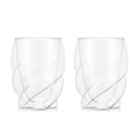 Bodum PAVINA PARIS dubbelwandige glazen   270 ml, transparant wit, set van 2