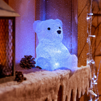Feeric Verlichte Beer Figuur   20 cm, Binnendecoratie
