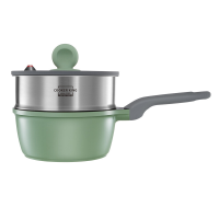 COOKER KING steelpan, [bamboe kalksteenserie], met antiaanbaklaag, voor alle warmtebronnen   20 cm