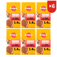 Pedigree droogvoer voor volwassen kleine honden rund  en groentesmaak 1,4 kg * 6