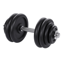 JOYFURNOS neopreen zeshoekige dumbbells, 30 kg, met verbindingsstangen, thuisworkout, zwart