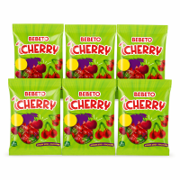 Bebeto Turkse gummy snoepjes kersensmaak 80 g x 6