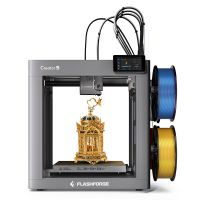 FLASHFORGE Creator 5 4 sproeiers meerkleurige 3D printer, max. 600 Mm/s snelle printen, 320°C extrudertemperatuur, bouwvolume 256 x 256 x 256 mm