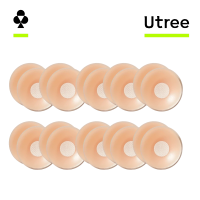Utree   Dames siliconen borstplakjes, onzichtbare push up plakjes, anti uitpuilend, zonder kleding aan te brengen, 10 stuks (rond)