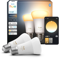 Philips Hue Slimme LED A67 Bulb, Warm tot Koelwit Licht, E27 Fitting, 2 pack