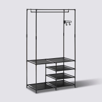 5Five Intissa Kledingrek met Planken   Metaal en Plastic, 86 x 44 x 160 cm