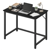 JOYFURNOS computerbureau, voor thuiswerken, slaapkamer, 80 x 50 x 76 cm, zwart