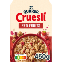 Quaker Cruesli Rode Vruchten   450 g