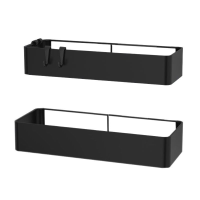 JORDAN&JUDY Grote 2 delige badkamerplankset van ijzer, 38,6 cm + 40 cm, roestbestendig