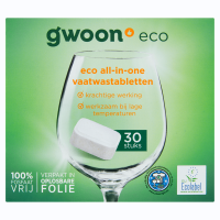 G'woon Eco alles in één vaatwasmiddeltjes 30 stuks