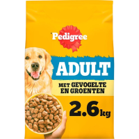 Pedigree droogvoer voor volwassen honden met gevogelte  en groentesmaak