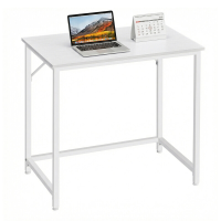 JOYFURNOS computerbureau, voor thuiswerken, slaapkamer, 80 x 50 x 76 cm, wit