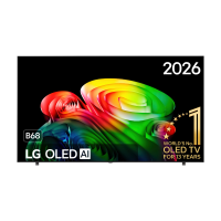 LG OLED77B68LA 77 inch 4K OLED smart tv, α8 AI processor 4K Gen3, 120 Hz, VRR 144 Hz, Dolby Vision, Dolby Atmos, webOS 26, G SYNC compatibel, FreeSync Premium, zwart
