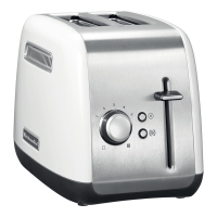 KitchenAid 5KMT2115EWH Broodrooster   Capaciteit voor 2 sneden   Hogelift opschuifhendel   Bagelstand   Witte afwerking
