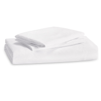 Beddengoed, 155 x 220 cm, met kussensloop van 80 x 80 cm, microvezel, voor tweepersoonsbed, met rits, wit, 90% polyester