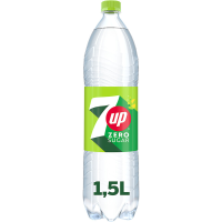 7UP citroen  en limoenfrisdrank zonder suiker   1,5 l