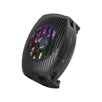 Black Shark FunCooler 5 NEO magnetische telefoonkoeler voor gaming, draagbare mobiele koelventilator met RGB verlichting, telefoon radiator voor iPhone (magnetische serie) en Android/tablet/iPad (zwart)