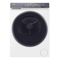 Haier HD80 C367U1 DF Warmtepompdroger – 8 kg – ION Fresh Air – Wi Fi & Bluetooth – Energieklasse C – Wit