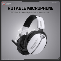 GT887 wit Draagbare draadloze hoofdtelefoon, 20Hz 20kHz frequentierespons, oorkussens met onafhankelijke fysieke knoppen en volumeregeling via scrollwiel
