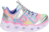 Skechers Heart Lights Rainbow Lux kindersneakers met lichtjes 302308L SMLT 33