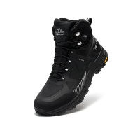 PELLIOT wandelschoenen voor heren, kamperen, reizen, waterdicht, duurzaam – robuust en ademend voor het wandelpad, obsidiaanzwart (EU 43)