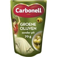 Carbonell Groene Olijven Zonder Pit   180 g