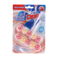 At Home Clean Toiletblok   5 in 1 Flower Power 2 x 45 g