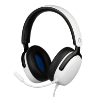 KONIX Nexus over ear bedrade gamingheadset voor PS5   40 mm drivers   Flexibele microfoon   3,5 mm jack   1,5 m kabel   Wit