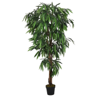 VidaXL kunstmatige mangoboom, 450 bladeren, 120 cm, groen
