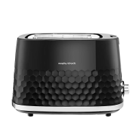 Morphy Richards Hive 2 sleufs broodrooster, instelbare bruiningsgraad, uitneembare kruimellade, annuleer, ontdooien, opwarmen, anti klemfunctie, glanzende afwerking, 850 W, zwart