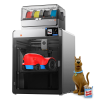 ANYCUBIC Kobra S1 Max Combo meerkleurige 3D printer, 16 kleuren, volledig gesloten CoreXY, 350×350×350 mm groot formaat, 65 ℃ verwarmde kamer, 350 ℃ hotend