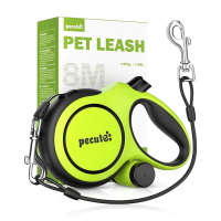 Pecute Instant Control serie 8 m intrekbare hondenriem met stalen kabel en poepzakjesdispenser   Groen